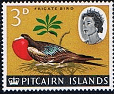 Pitcairn Islands 1964 SG 39 Great Frigate Bird Fine Mint