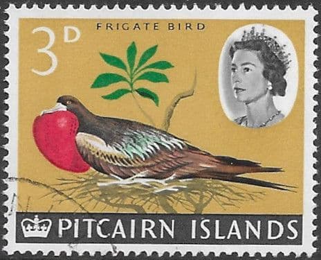 Pitcairn Islands 1964 SG 39 Great Frigate Bird Fine Used