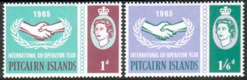 Pitcairn Islands 1965 International Co-operation Year Set Fine Mint