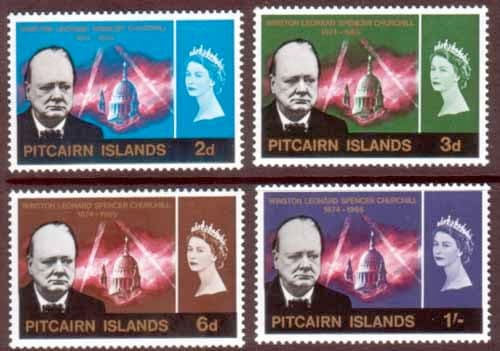 Pitcairn Islands 1966 Churchill Set Fine Mint