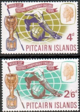 Pitcairn Islands 1966 Football World Cup Set Fine Mint