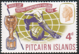 Pitcairn Islands 1966 Football World Cup SG57 Fine Mint