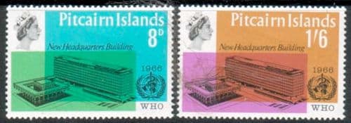 Pitcairn Islands 1966 World Health Organisation Set Fine Mint