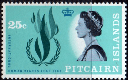 Pitcairn Islands 1968 International Human Rights Year SG 87 Fine Mint