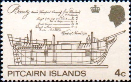 Pitcairn Islands 1969 Plans and drawing of Bounty SG 97 Fine Mint
