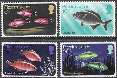 Pitcairn Islands 1970 Fishies Set Fine Mint