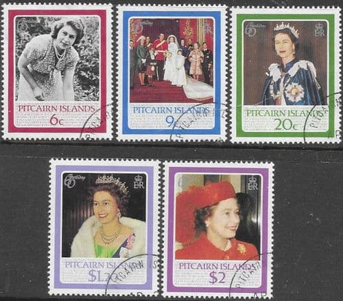 Pitcairn Islands 1986 Queen Elizabeth II 60th Birthday Set Fine Used