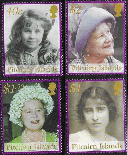 Pitcairn Islands 2002 Queen Mothers Commemoration Set Fine Mint