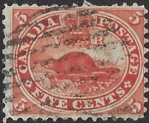 Quebec 1859 Values in cents SG 32 Fine Used