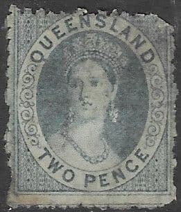 Queensland 1862 Queen Victoria SG 24 Good Used