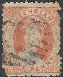 Queensland 1868 Queen Victoria SG 83 Fine Used