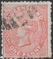 Queensland 1879 Queen Victoria SG 128 Fine Used