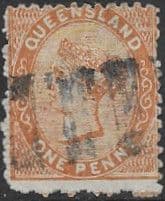 Queensland 1879 Queen Victoria SG 129 Fine Used