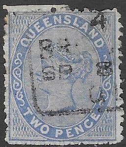 Queensland 1879 Queen Victoria SG 133 Fine Used