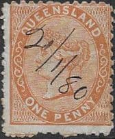 Queensland 1879 Queen Victoria SG 135 Fine Used
