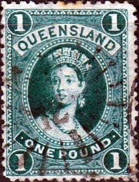 Queensland 1882 Queen Victoria SG 156 Good Used
