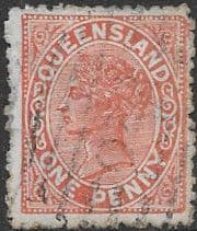 Queensland 1887 Queen Victoria SG 179 Fine Used