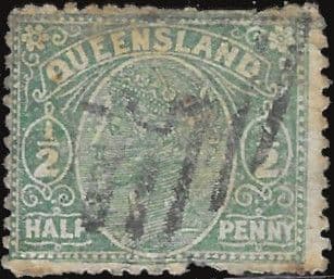 Queensland 1890 Queen Victoria SG 184 Fine Used