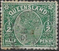 Queensland 1890 Queen Victoria SG 185 Fine Used
