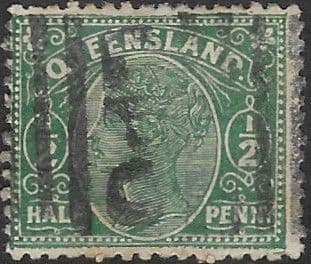 Queensland 1890 Queen Victoria SG 185 Fine Used