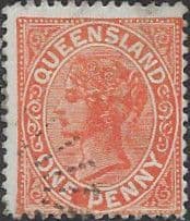 Queensland 1890 Queen Victoria SG 187 Fine Used