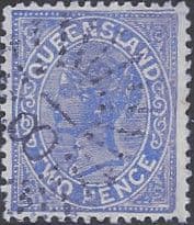 Queensland 1890 Queen Victoria SG 188 Fine Used