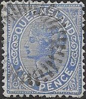 Queensland 1890 Queen Victoria SG 190 Fine Used