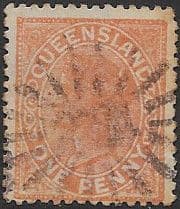 Queensland 1895 Queen Victoria SG 202 Fine Used