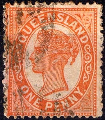 Queensland 1896 Queen Victoria SG 210 Fine Used