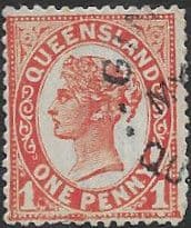 Queensland 1896 Queen Victoria SG 229 Fine Used