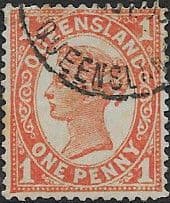 Queensland 1897 Queen Victoria SG 232 Fine Used