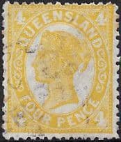 Queensland 1897 Queen Victoria SG 245 Fine Used