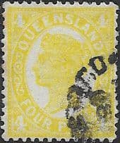 Queensland 1907 Queen Victoria SG 293 Fine Used