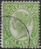 Queensland 1907 Queen Victoria SG 296 Fine Used