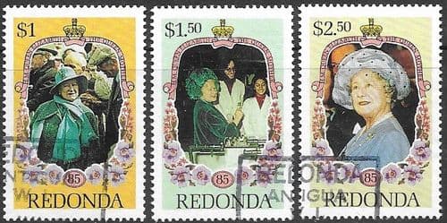 Redonda 1985 Queen Mother Life and Times Set Fine Used