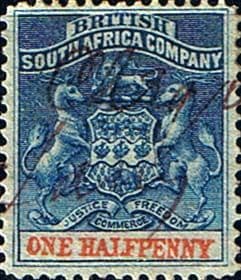 Rhodesia 1892 British South Africa Company SG 18 Fine Used