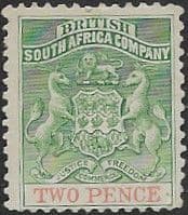 Rhodesia 1892 British South Africa Company SG 20 Fine Mint