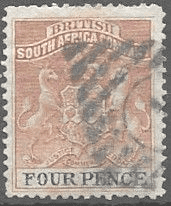 Rhodesia 1892 British South Africa Company SG 22 Fine Used