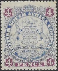 Rhodesia 1896 British South Africa Company SG 32 Fine Mint