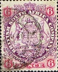 Rhodesia 1896 British South Africa Company SG 33 Fine Used