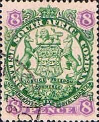 Rhodesia 1896 British South Africa Company SG 34 Fine Used