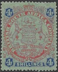 Rhodesia 1896 British South Africa Company SG 37 Fine Mint