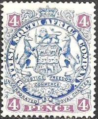 Rhodesia 1896 British South Africa Company SG 44 Fine Mint