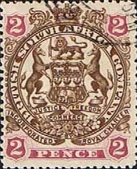 Rhodesia 1897 British South Africa Company SG 68 Fine Used