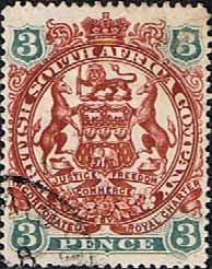 Rhodesia 1897 British South Africa Company SG 69 Fine Used