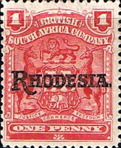 Rhodesia 1909 British South Africa Company Overprint SG 101 Fine Mint