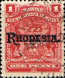 Rhodesia 1909 British South Africa Company Overprint SG 101 Fine Used