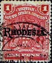 Rhodesia 1909 British South Africa Company Overprint SG 101c Fine Used
