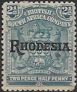 Rhodesia 1909 British South Africa Company Overprint SG 103 Fine Mint