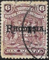 Rhodesia 1909 British South Africa Company Overprint SG 106 Fine Used